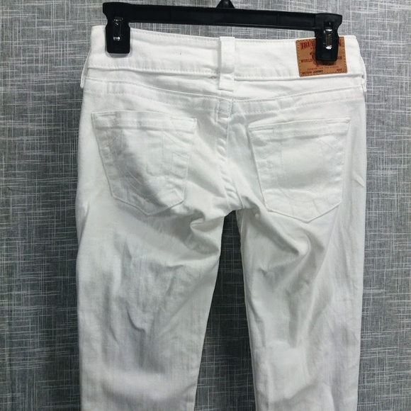 True Religion Johnny White Stretch Jeans 24 - Picture 3 of 5